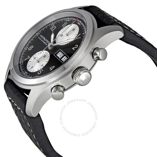 Hamilton, Khaki Field Black Dial Chronograph Automatic Men's Watch