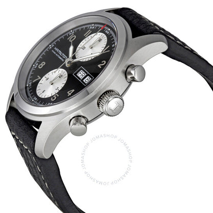 Hamilton, Khaki Field Black Dial Chronograph Automatic Men's Watch