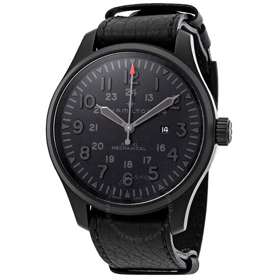 Hamilton, Khaki Field Hand Wound Black Dial Men's Watch
