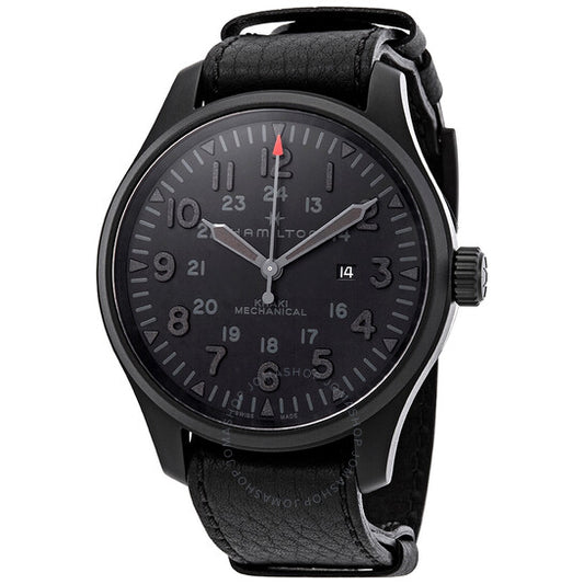 Hamilton, Khaki Field Hand Wound Black Dial Men's Watch