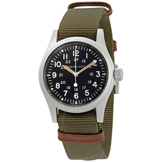 Hamilton, Khaki Field Black Dial Men's Hand Wound Watch