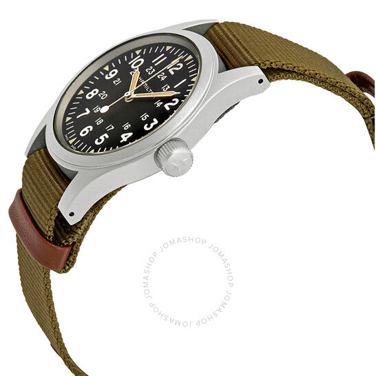 Hamilton, Khaki Field Black Dial Men's Hand Wound Watch