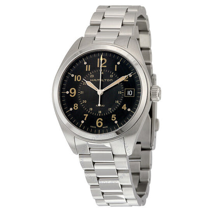 Hamilton, Khaki Field Black Dial Stainless Steel Men's Watch