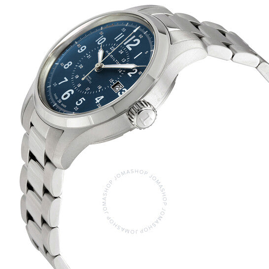 Hamilton, Khaki Field Automatic Blue Dial Men's Steel Watch