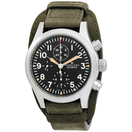 Hamilton, Khaki Field Chronograph Automatic Black Dial Men's Watch