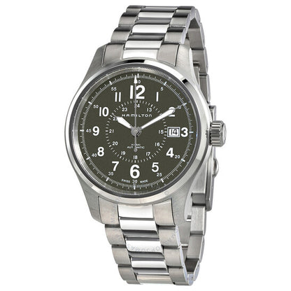 Hamilton, Khaki Field Green Dial Stainless Steel Men's Watch