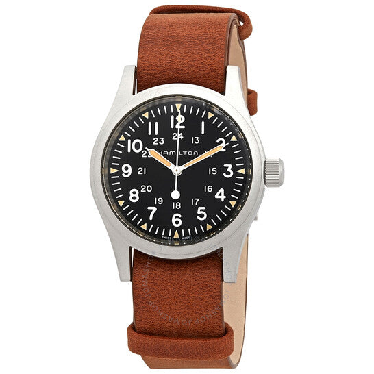 Hamilton, Khaki Field Hand Wind Black Dial Men's Watch