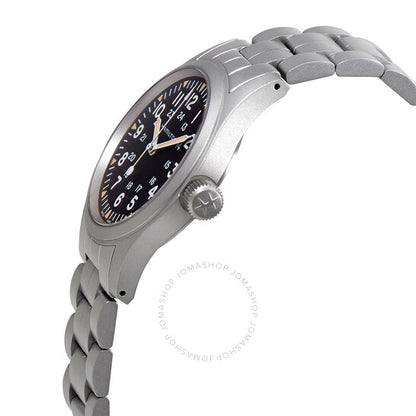 Hamilton, Khaki Field Hand Wind Black Dial Men's Watch