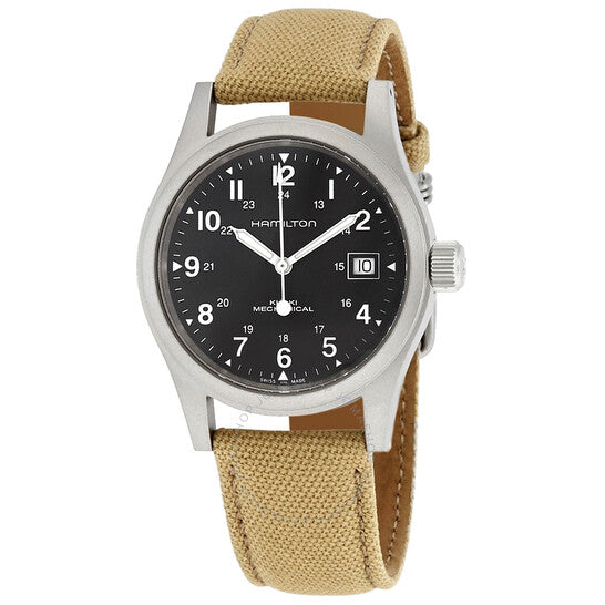Hamilton, Khaki Field Hand Wind Black Dial Men's Watch