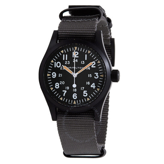 Hamilton, Khaki Field Hand Wind Black Dial Men's Watch