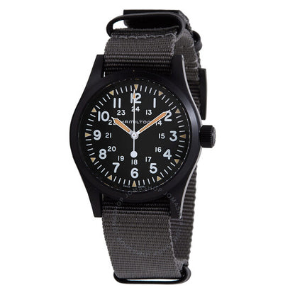 Hamilton, Khaki Field Hand Wind Black Dial Men's Watch