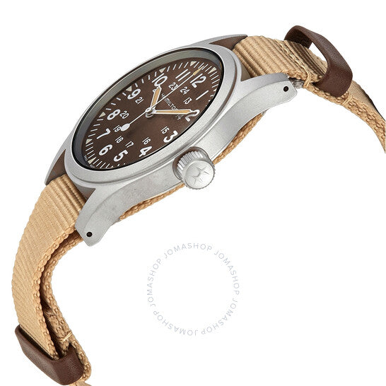 Hamilton, Khaki Field Hand Wind Brown Dial Men's Watch