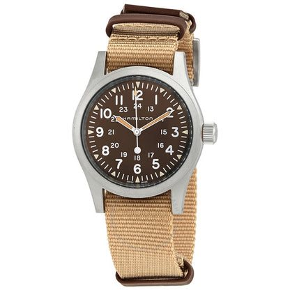 Hamilton, Khaki Field Hand Wind Brown Dial Men's Watch