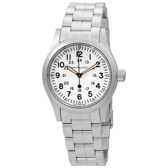 Hamilton, Khaki Field Hand Wind White Dial Men's Watch