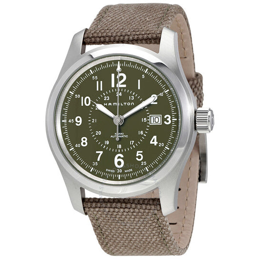 Hamilton, Khaki Field Olive Green Dial Automatic Men's Watch