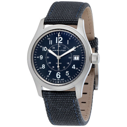 Hamilton, Khaki Field Blue Dial Blue Canvas Men's Watch