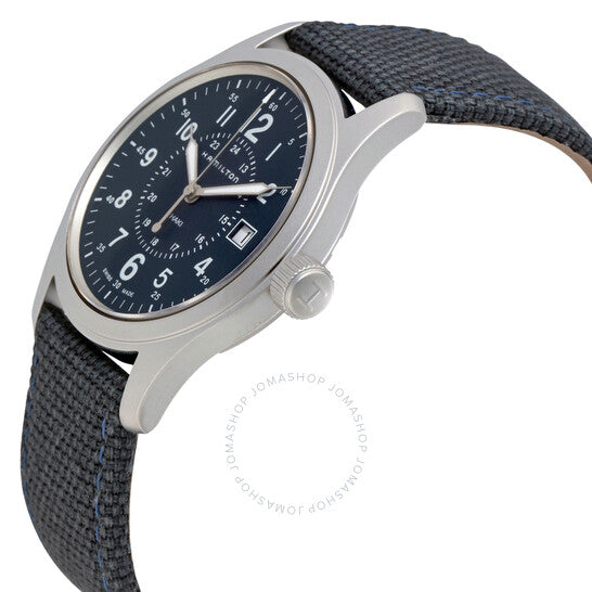 Hamilton, Khaki Field Blue Dial Blue Canvas Men's Watch