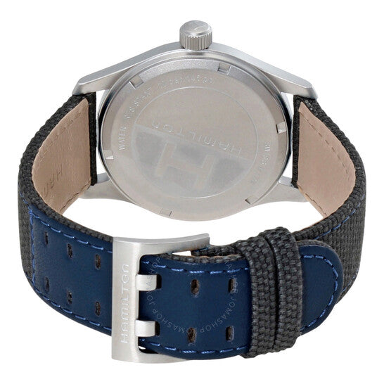 Hamilton, Khaki Field Blue Dial Blue Canvas Men's Watch