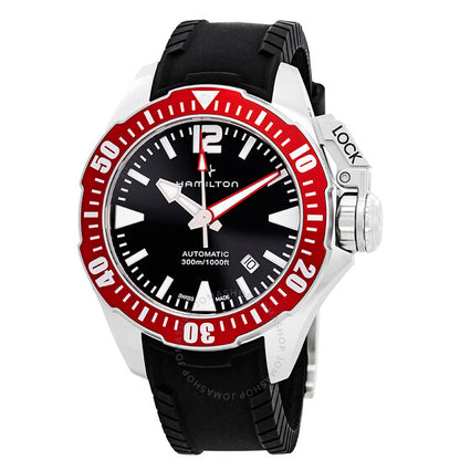 Hamilton, Khaki Navy Frogman Automatic Black Dial Men's Watch