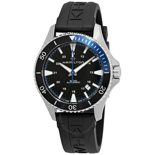 Hamilton, Khaki Navy Scuba Automatic Black Dial Batman Bezel Men's Watch
