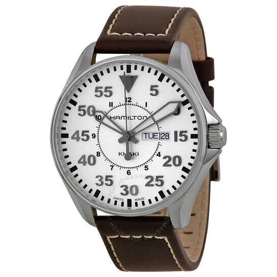 Hamilton, Khaki Pilot Brown Leather Men's Watch