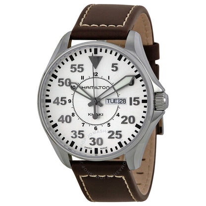 Hamilton, Khaki Pilot Brown Leather Men's Watch