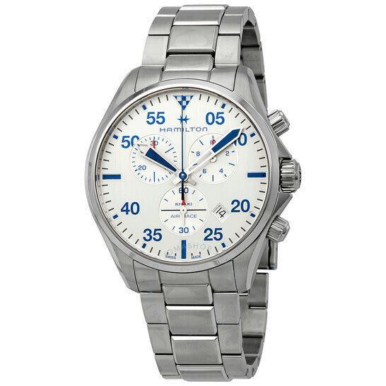 Hamilton, Khaki Pilot Chronograph Silver Dial Men's Watch