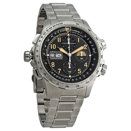 Hamilton, Khaki X-Wind Chronograph Automatic Black Dial Men's Watch