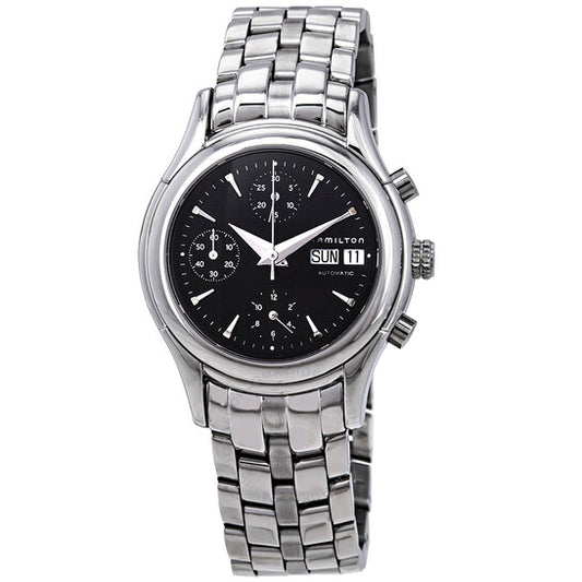 Hamilton, Linwood Chronograph Automatic Black Dial Men's Watch