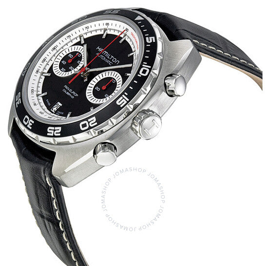Hamilton, Pan Europ Black Dial Leather Men's Watch