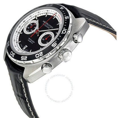 Hamilton, Pan Europ Black Dial Leather Men's Watch