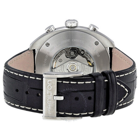 Hamilton, Pan Europ Black Dial Leather Men's Watch