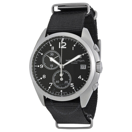 Hamilton, Pilot Pioneer Chronograph Black Dial Men's Watch
