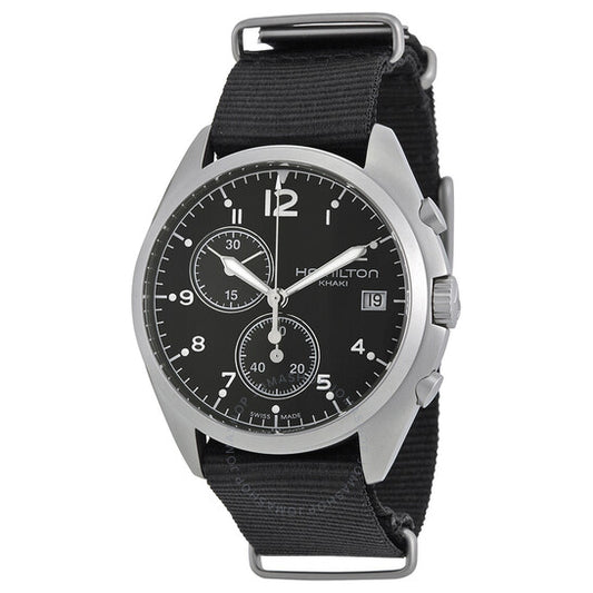 Hamilton, Pilot Pioneer Chronograph Black Dial Men's Watch