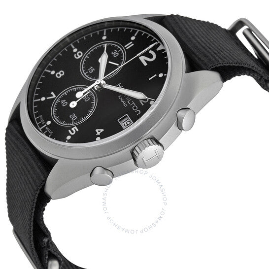 Hamilton, Pilot Pioneer Chronograph Black Dial Men's Watch