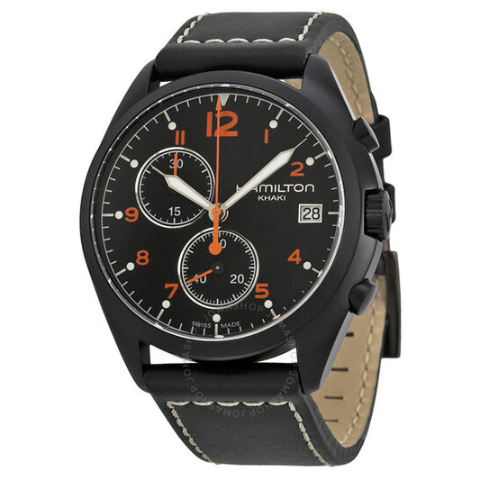 Hamilton, Pilot Pioneer Chronograph Black Dial Men's Watch
