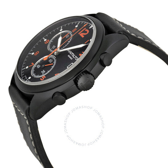 Hamilton, Pilot Pioneer Chronograph Black Dial Men's Watch