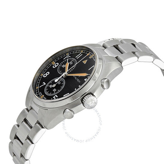 Hamilton, Pilot Pioneer Chronograph Quartz Black Dial Men's Watch