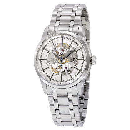 Hamilton, Railroad Automatic Silver Skeleton Dial Men's Watch