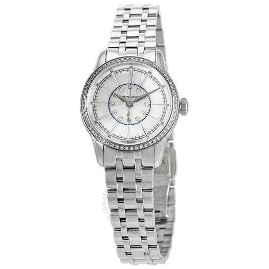 Hamilton, Railroad White Mother of Pearl Dial Stainless Steel Ladies Watch