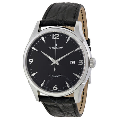 Hamilton, Thinomatic Black Dial Black Leather Strap Men's Watch
