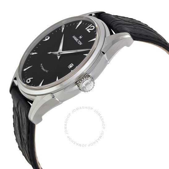 Hamilton, Thinomatic Black Dial Black Leather Strap Men's Watch