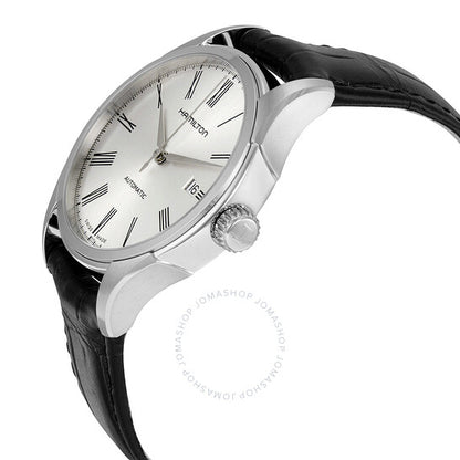 Hamilton, Valiant Silver Dial Black Leather Men's Watch
