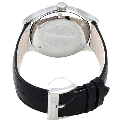Hamilton, Valiant Silver Dial Black Leather Men's Watch