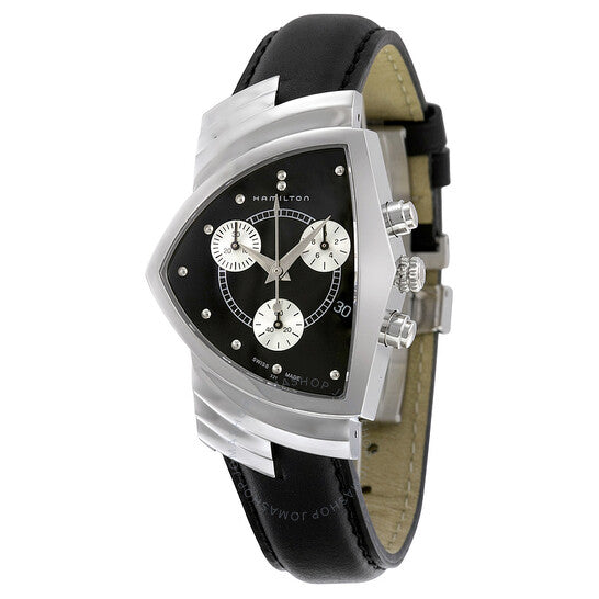 Hamilton, Ventura Chrono Black Dial Shield Shaped Men's Watch