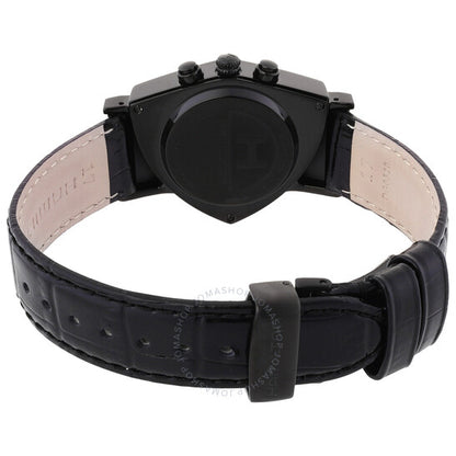 ساعة هاميلتون فينتورا كرونوغراف كوارتز للرجال بمينا أسود