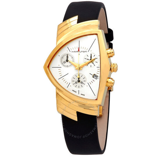 Hamilton, Ventura Chronograph Shield-Shaped White Dial Men's Watch