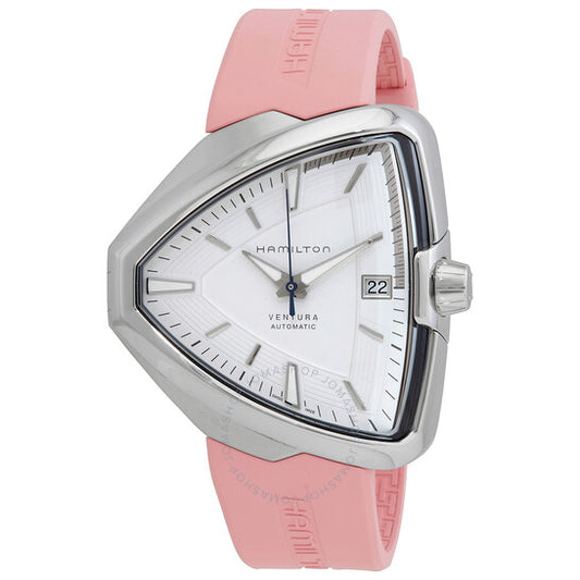 ساعة هاميلتون فينتورا إلفيس 80 أوتوماتيكية للرجال بمينا أبيض