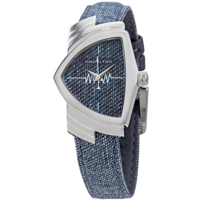 Hamilton, Ventura Quartz Blue Denim Dial Ladies Watch