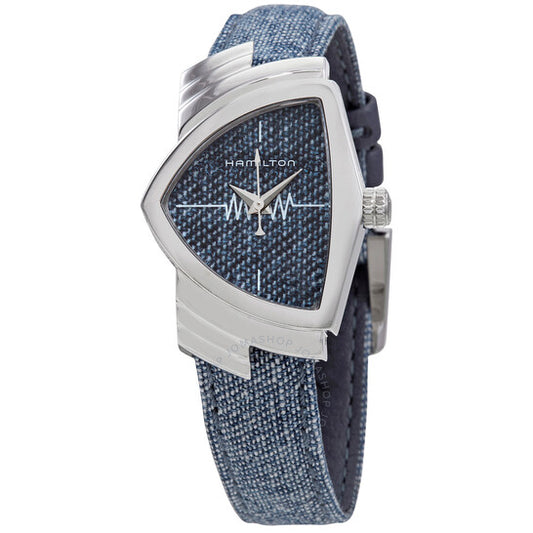 Hamilton, Ventura Quartz Blue Denim Dial Ladies Watch